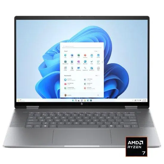 HP - Envy 2-in-1 16" 2K Touch-Screen Laptop - AMD Ryzen 7 - 16GB Memory - 1TB SSD - Meteor Silver
