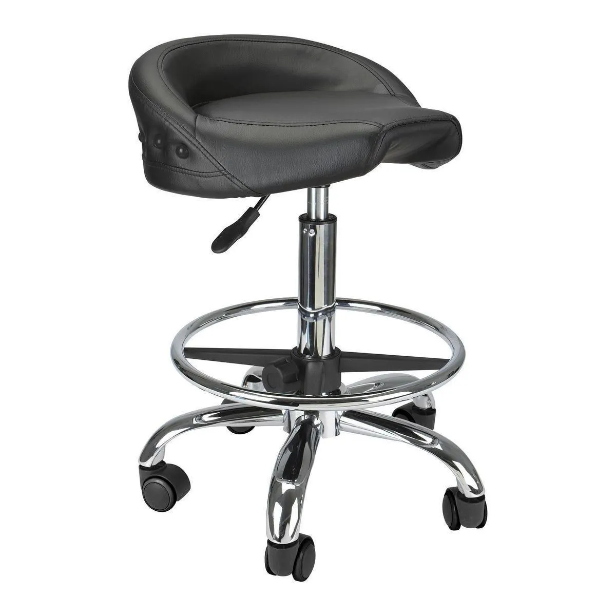 PITTSBURGH Biker-Style Pneumatic Roller Seat