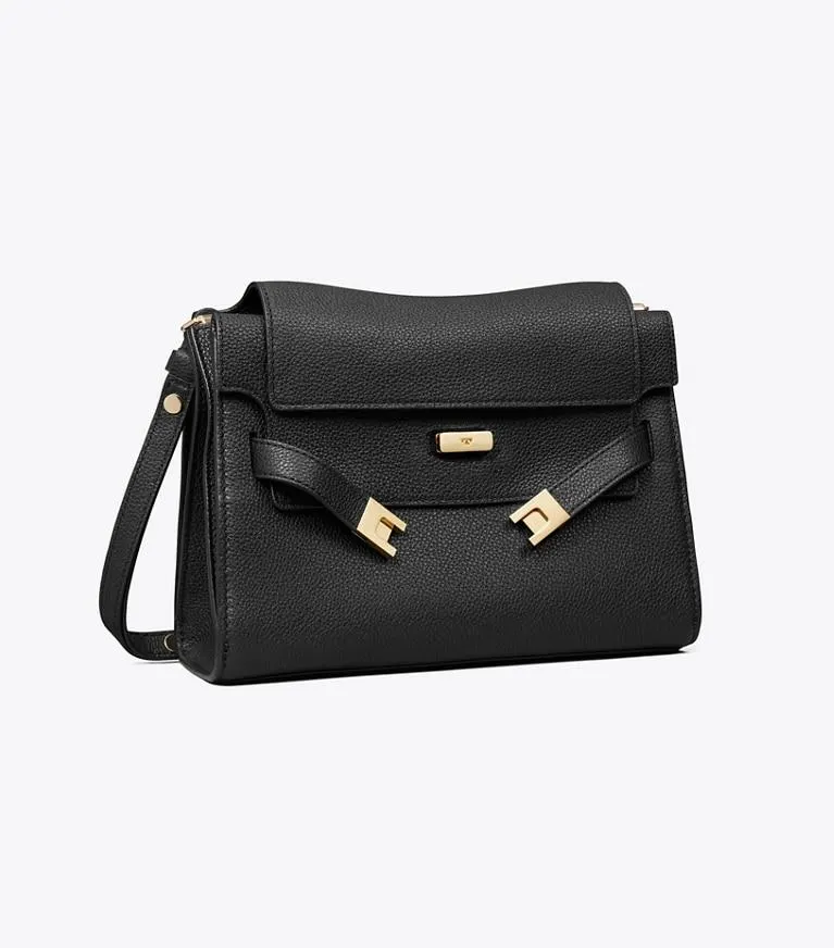 LEE RADZIWILL PEBBLED SHOULDER BAG