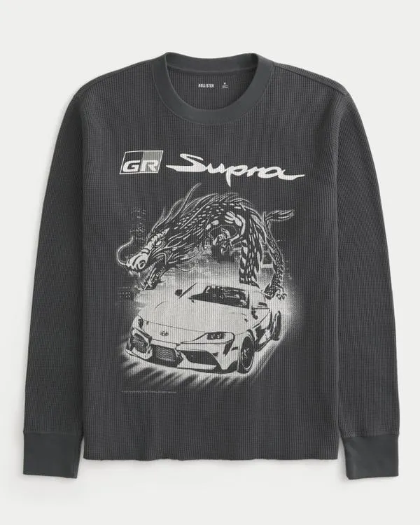 Thermal Long-Sleeve Toyota Supra Graphic Tee