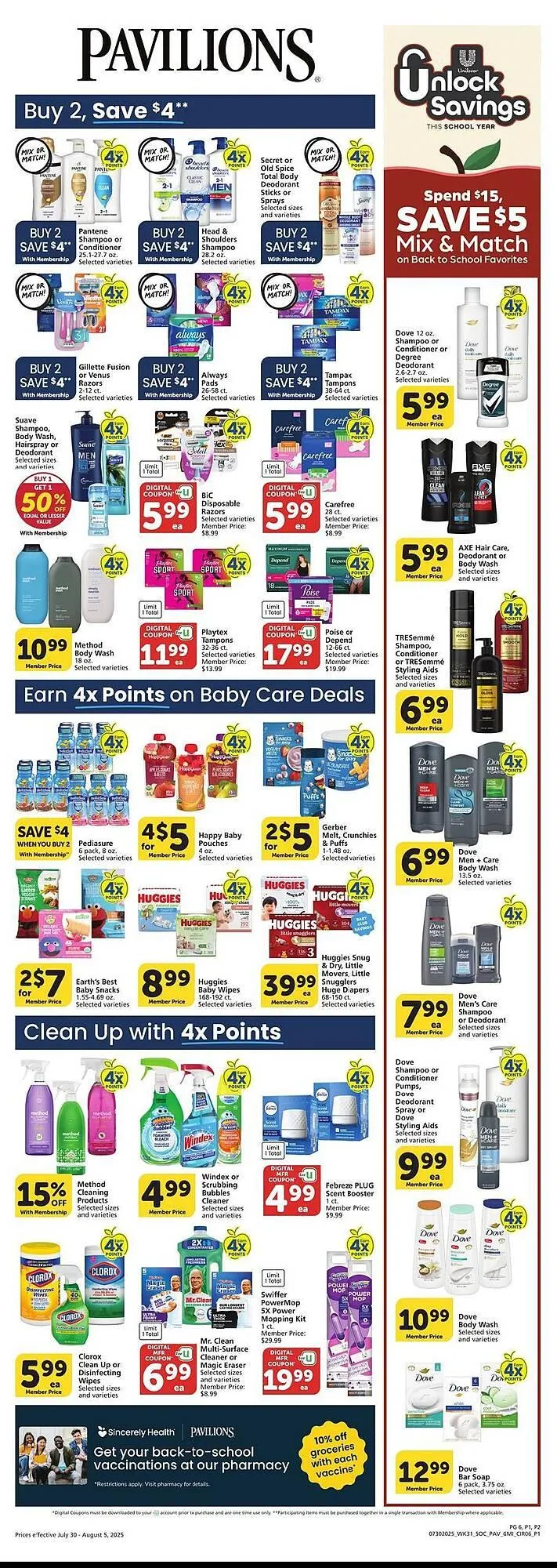 Weekly ad Pavilions Weekly Ad from July 30 to August 5 2025 - Page 6