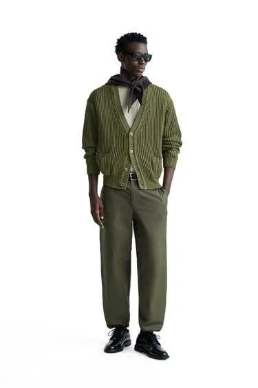 COTTON - WOOL CARDIGAN