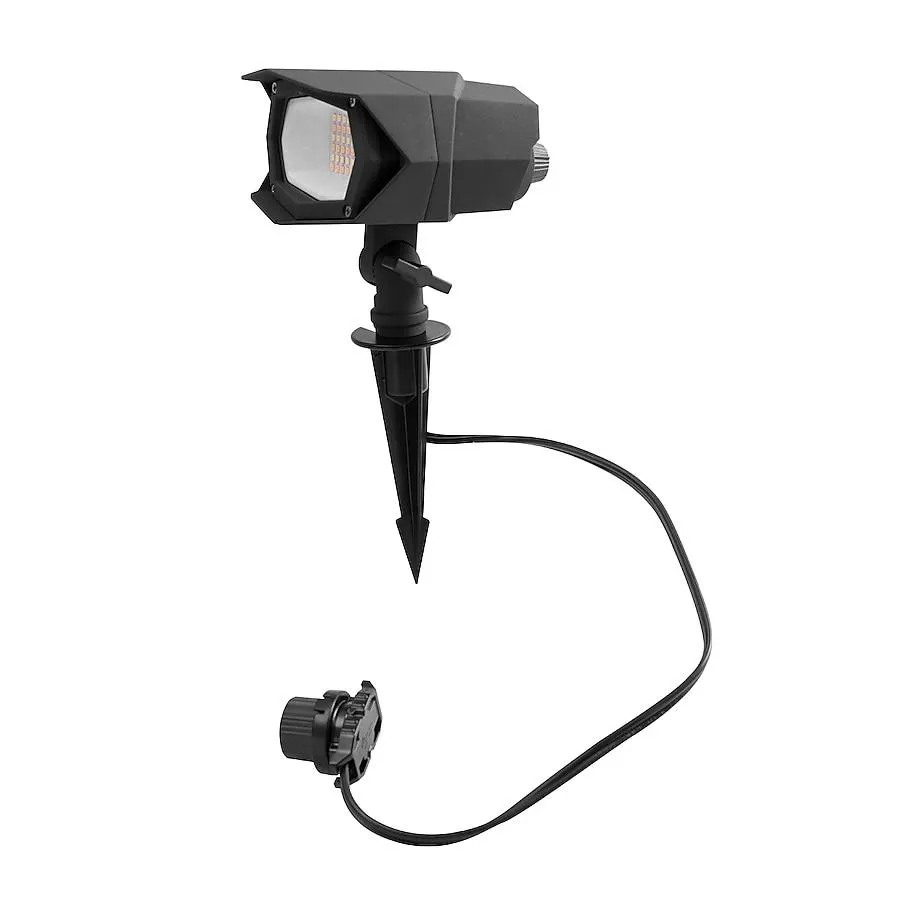 Harbor Breeze 2000 -Lumens 27 -Watt Bronze Low voltage Tunable White Hardwired LED Flood light