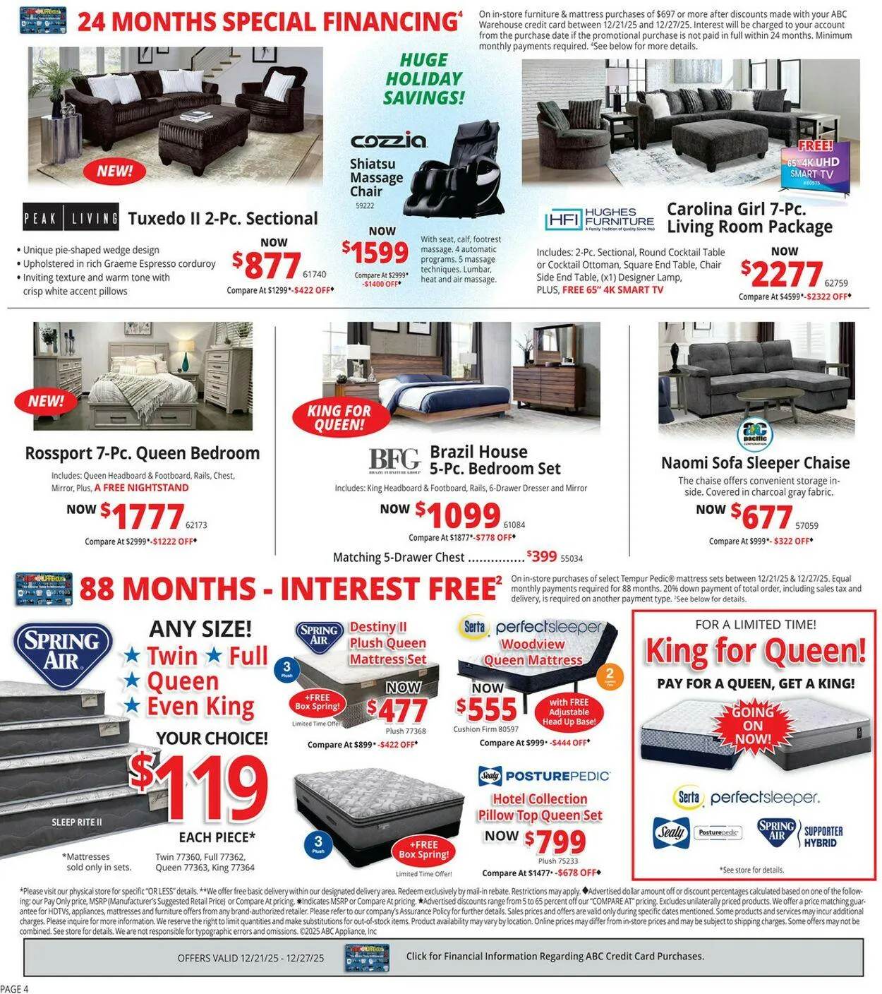 Weekly ad ABC Warehouse Current weekly ad from December 21 to December 27 2025 - Page 4
