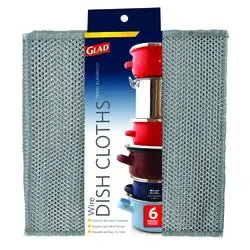 Glad Wire Dish Cloths - 6 Piece