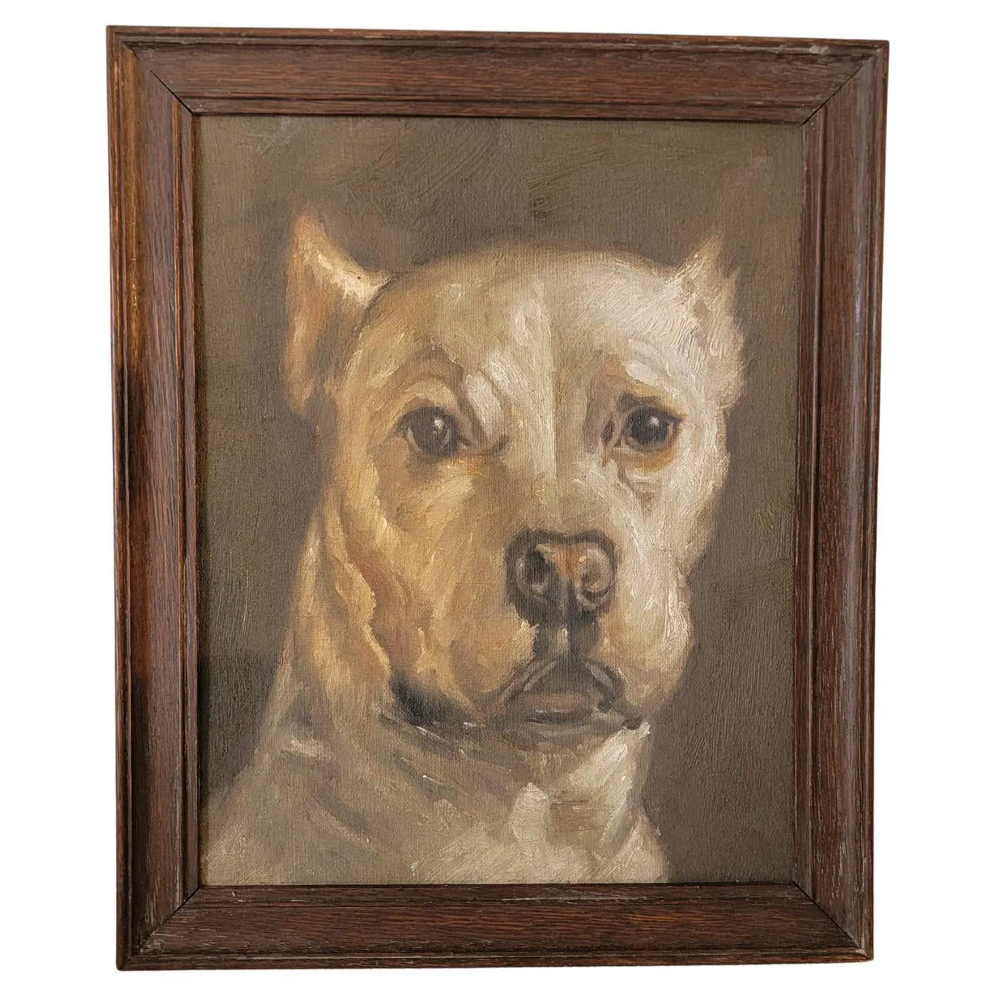 Amazing Oil Painting of A Bulldog