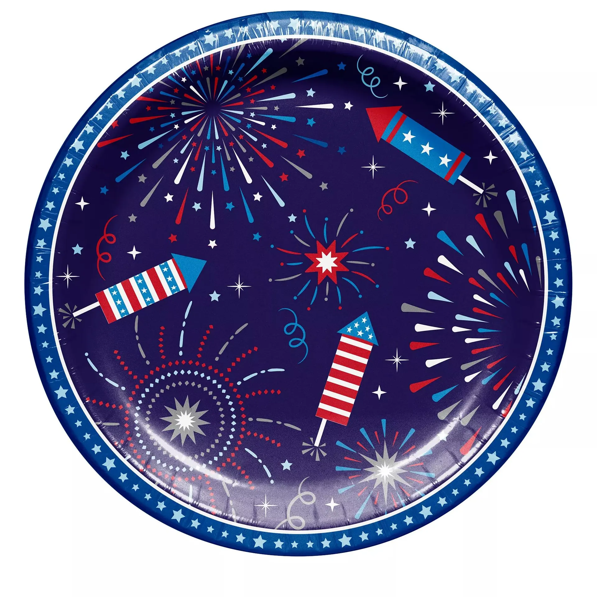 Berkley Jensen Patriotic 10" Paper Plates, 80 ct.