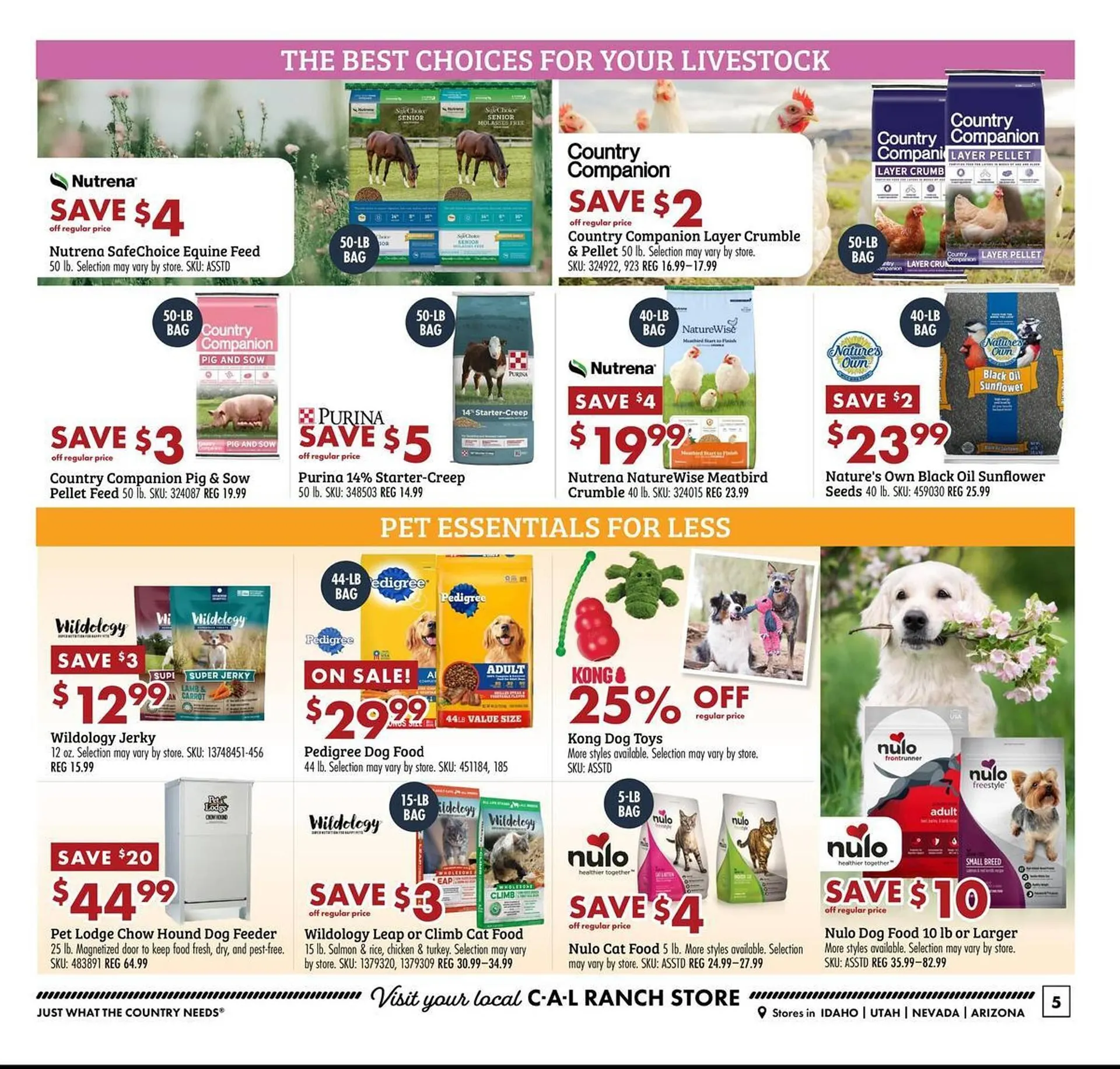 Weekly promotion C A L Ranch Stores weekly ad spanning from April 29 to May 5 2026 - Page 5 for Catalogue 365
