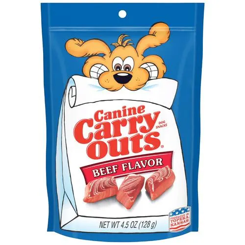 Canine Carry Outs® dog snacks, beef