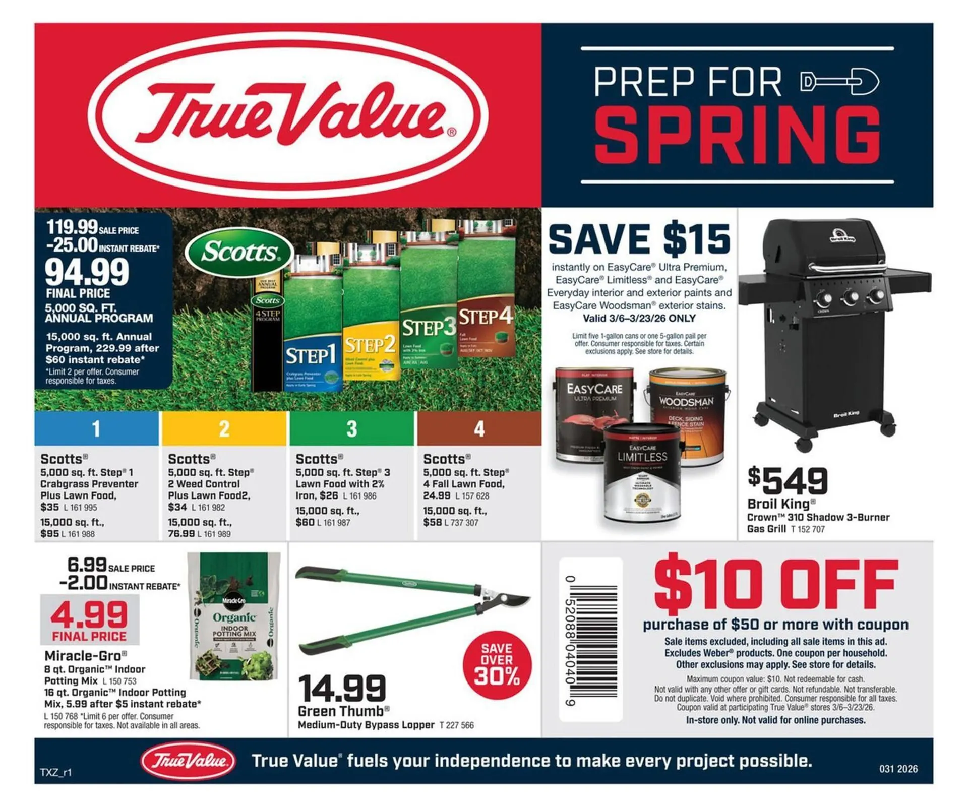 Weekly ad True Value weekly ad from March 6 to March 23 2026 - Page 1