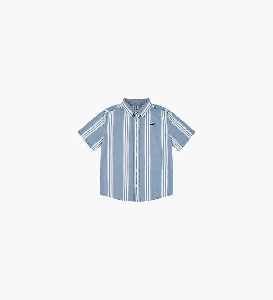 Short Sleeve Woven Shirt Big Boys S-xl