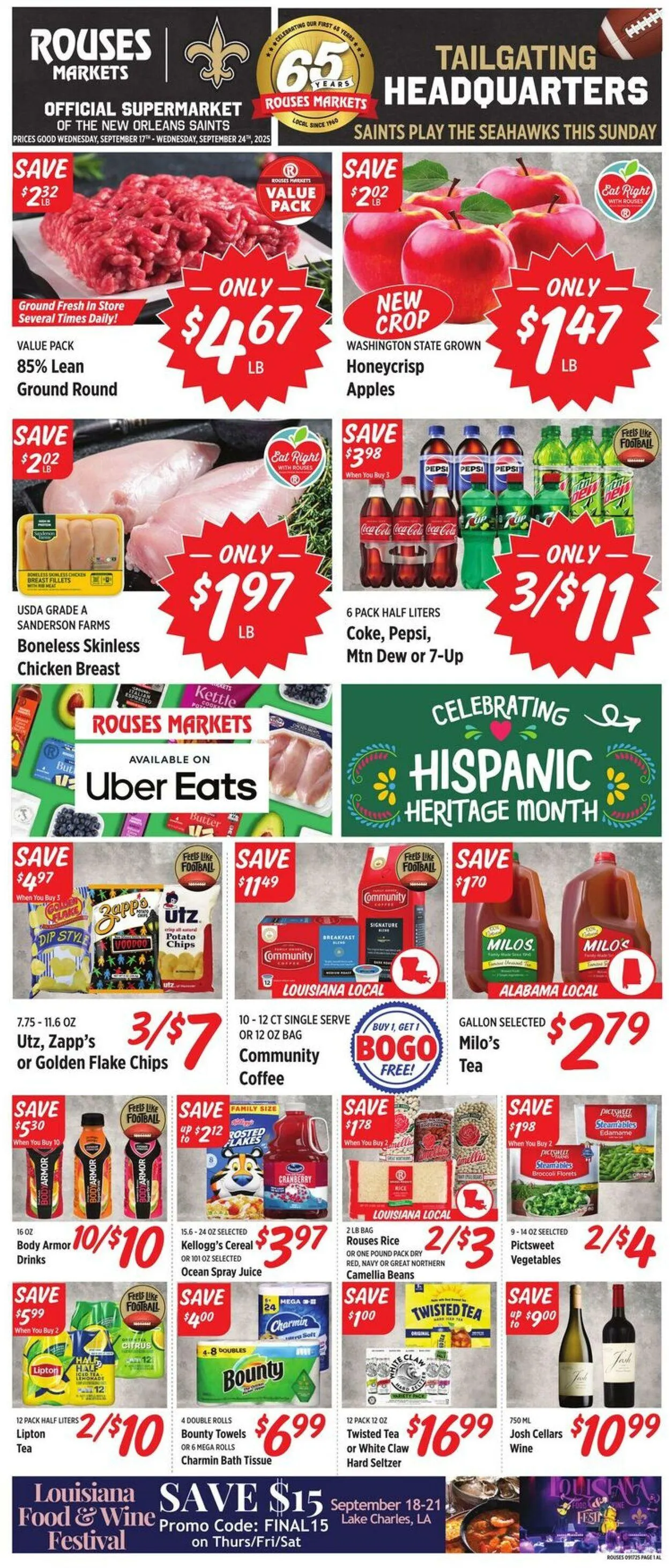 Weekly ad Rouses Current weekly ad from September 17 to September 24 2025 - Page 1