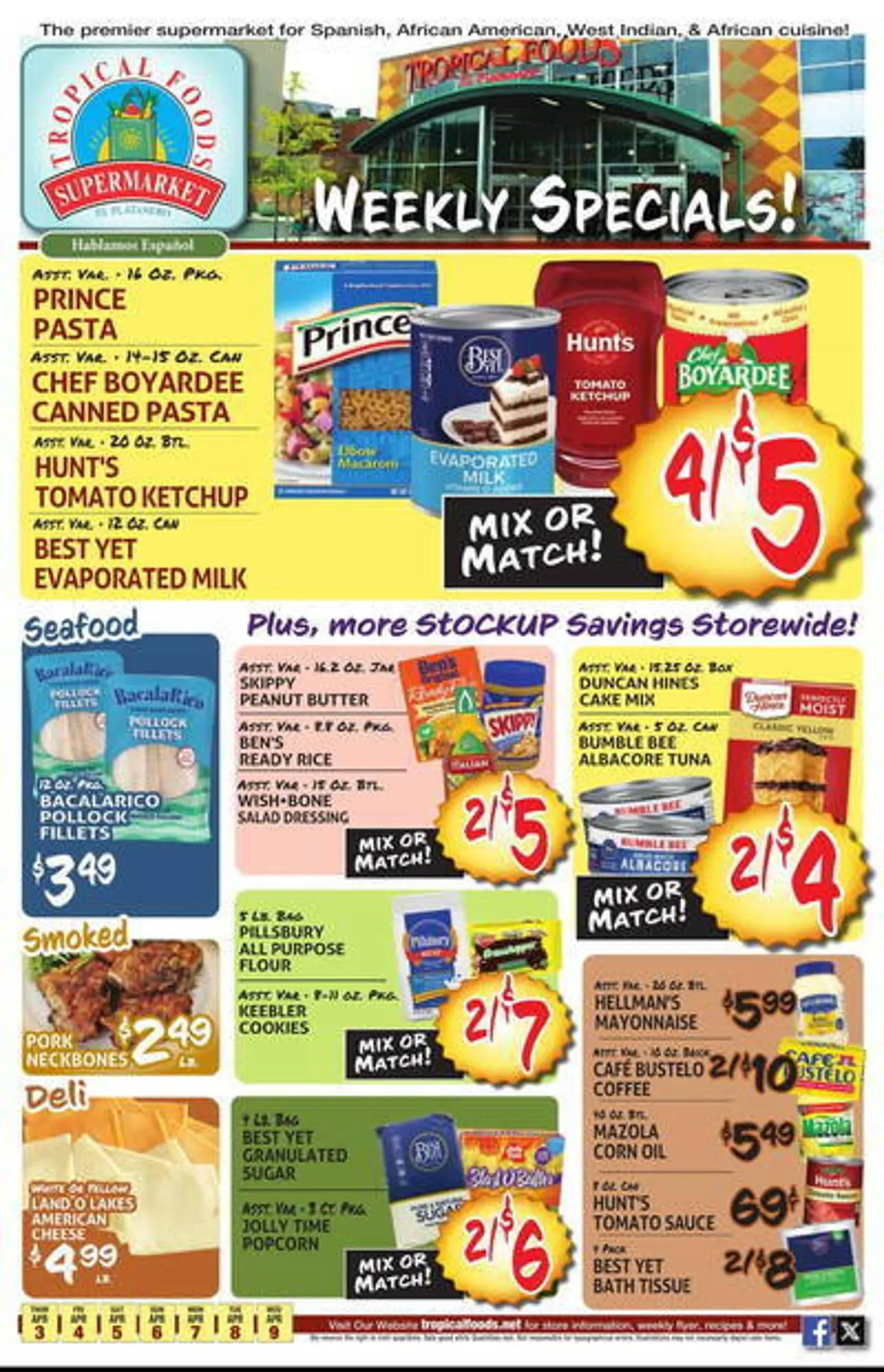 Tropical Foods Supermarket Weekly Ad - 1