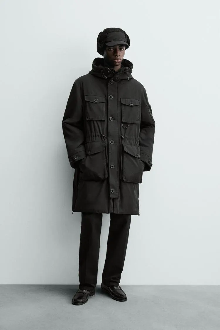 WATER REPELLENT PADDED TECHNICAL PARKA