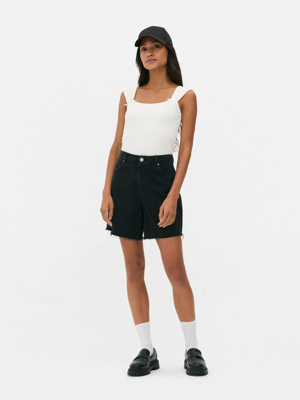 Cropped Cap Sleeve Top