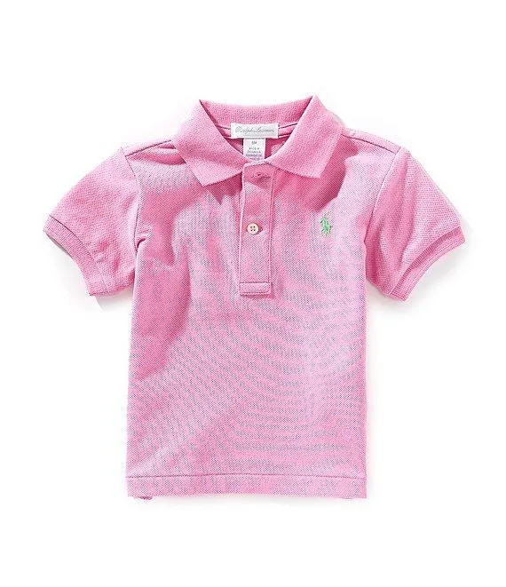 Baby Boys Short-Sleeve Mesh Polo Shirt
