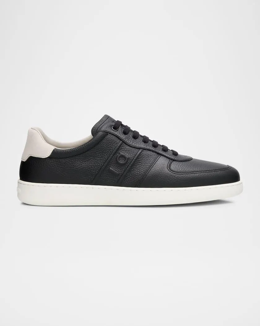 Men's Adam Leather Gancini Hug Low-Top Sneakers