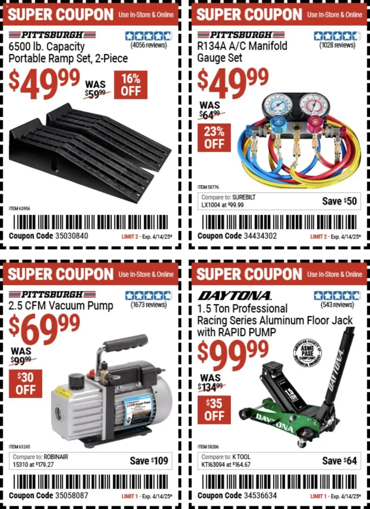 Weekly ad Harbor Freight Spring Coupons from March 24 to April 14 2025 - Page 16