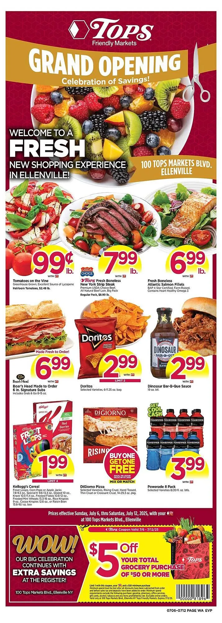 Weekly ad Tops Weekly Ad from July 6 to July 12 2025 - Page 1