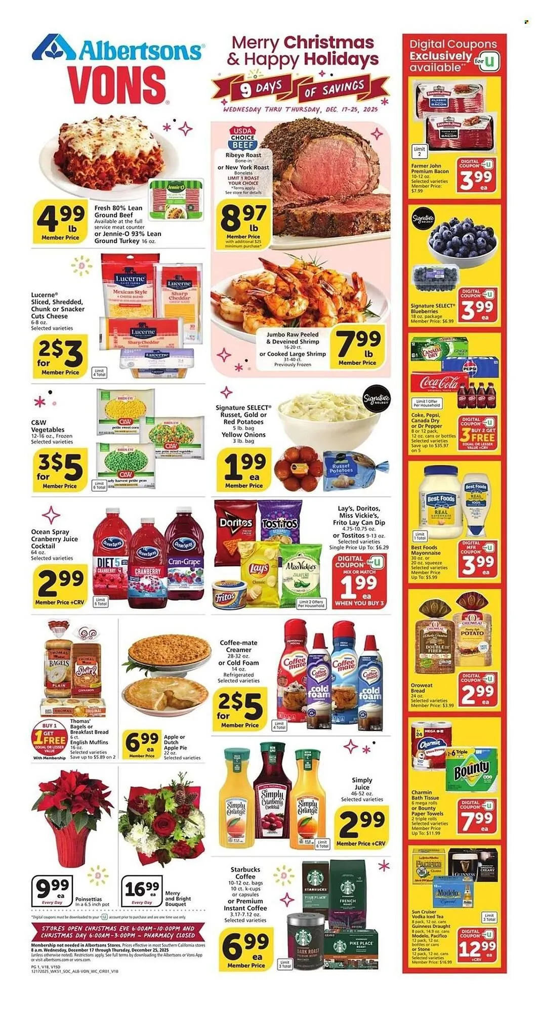 Weekly ad Albertsons weekly ad from December 17 to December 25 2025 - Page 1