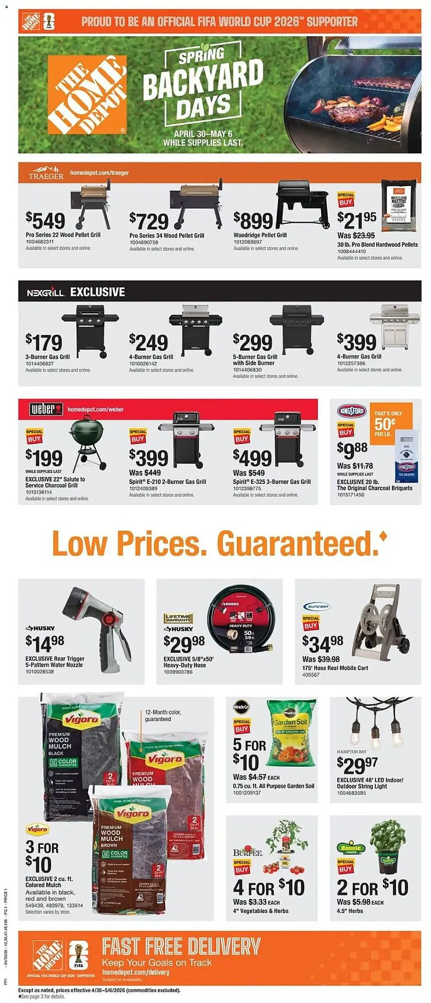 Weekly ad The Home Depot flyer from April 30 to May 7 2026 - Page 1