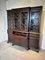 Antique Mahogany Display Cabinet with Secretaire Function