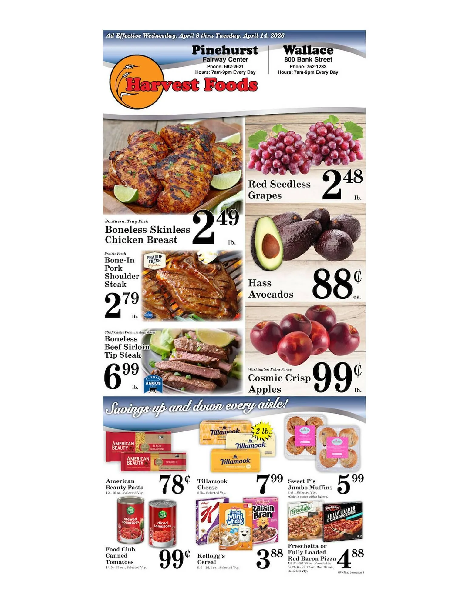 Weekly ad Harvest Foods weekly ad from April 8 to April 14 2026 - Page 1