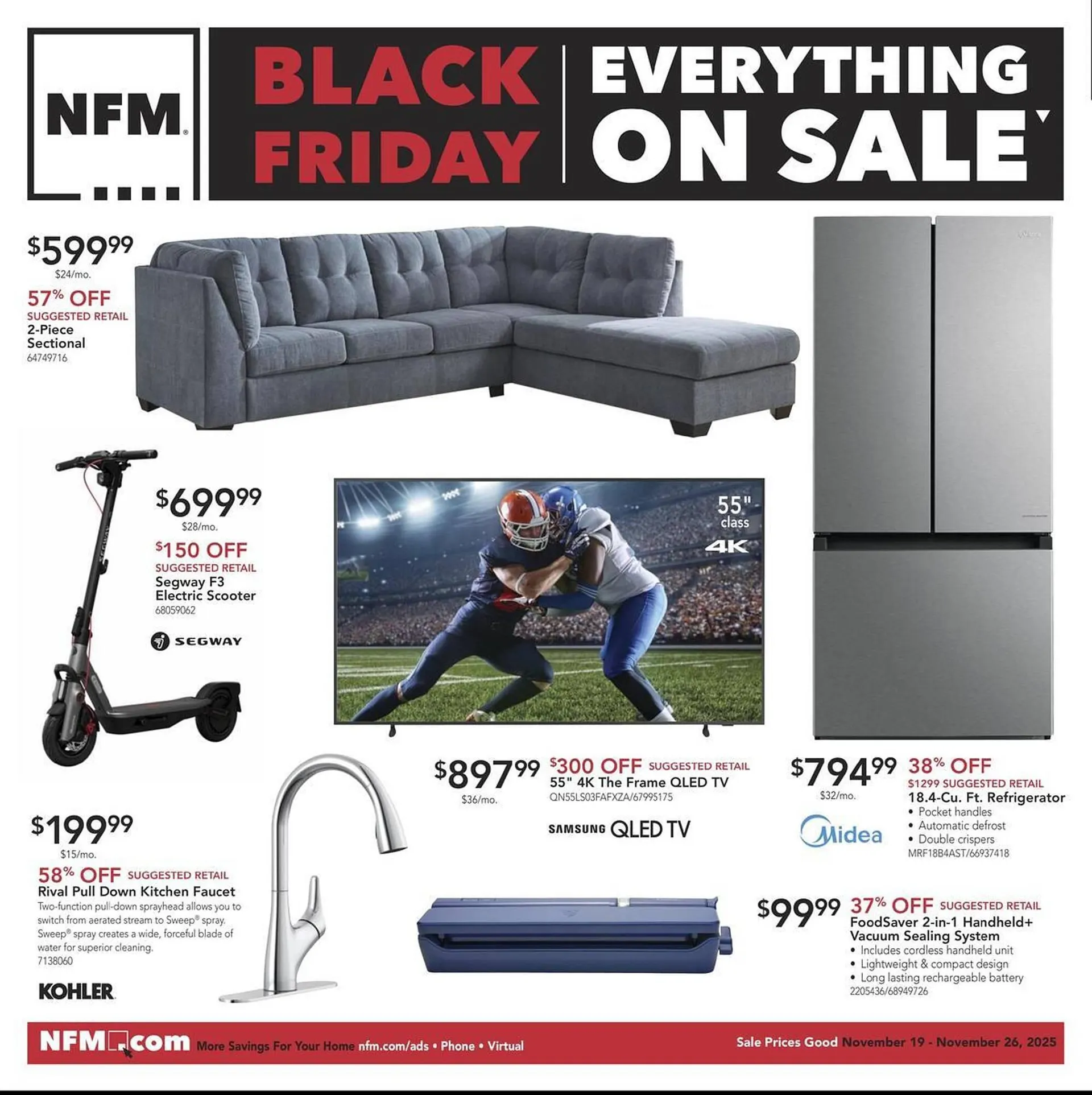 Weekly ad Nebraska Furniture Mart weekly ad from November 19 to November 26 2025 - Page 1