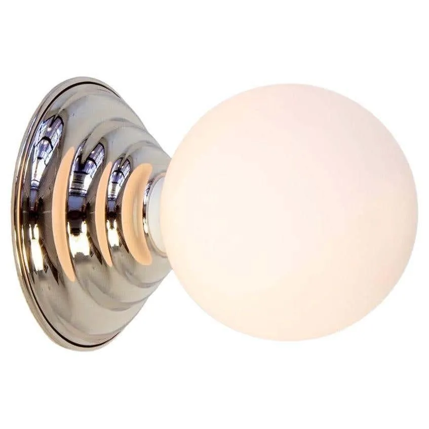 Hive Sconce by Research.Lighting, Polished Nickel, 5in Glass, In Stock
