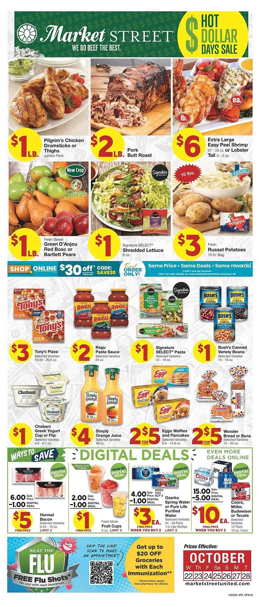Weekly ad Market Street weekly ad from October 22 to October 28 2025 - Page 1