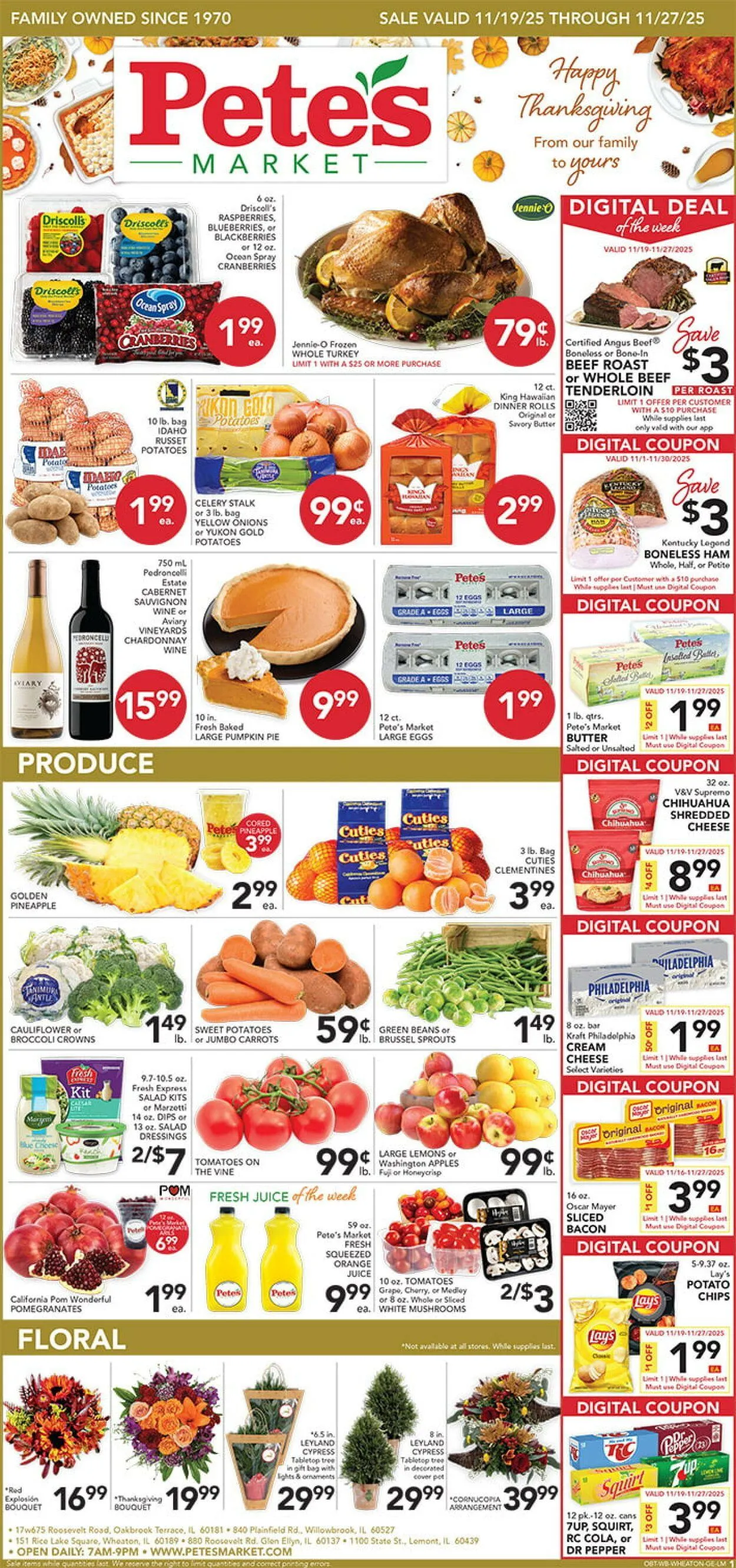 Weekly ad Pete's Fresh Market Current weekly ad from November 19 to November 25 2025 - Page 1