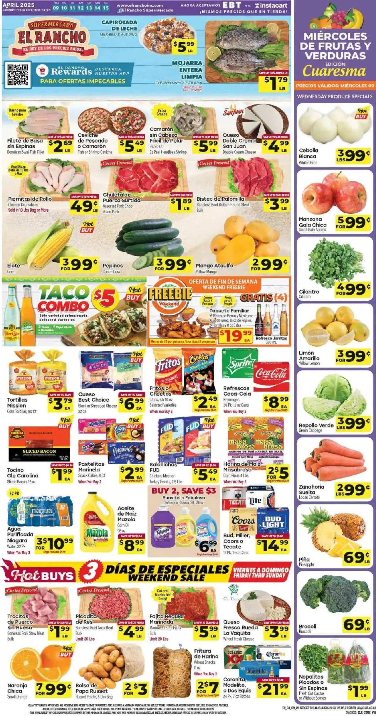 Weekly ad El Rancho - Weekly Ad 4 from April 9 to April 15 2025 - Page 1