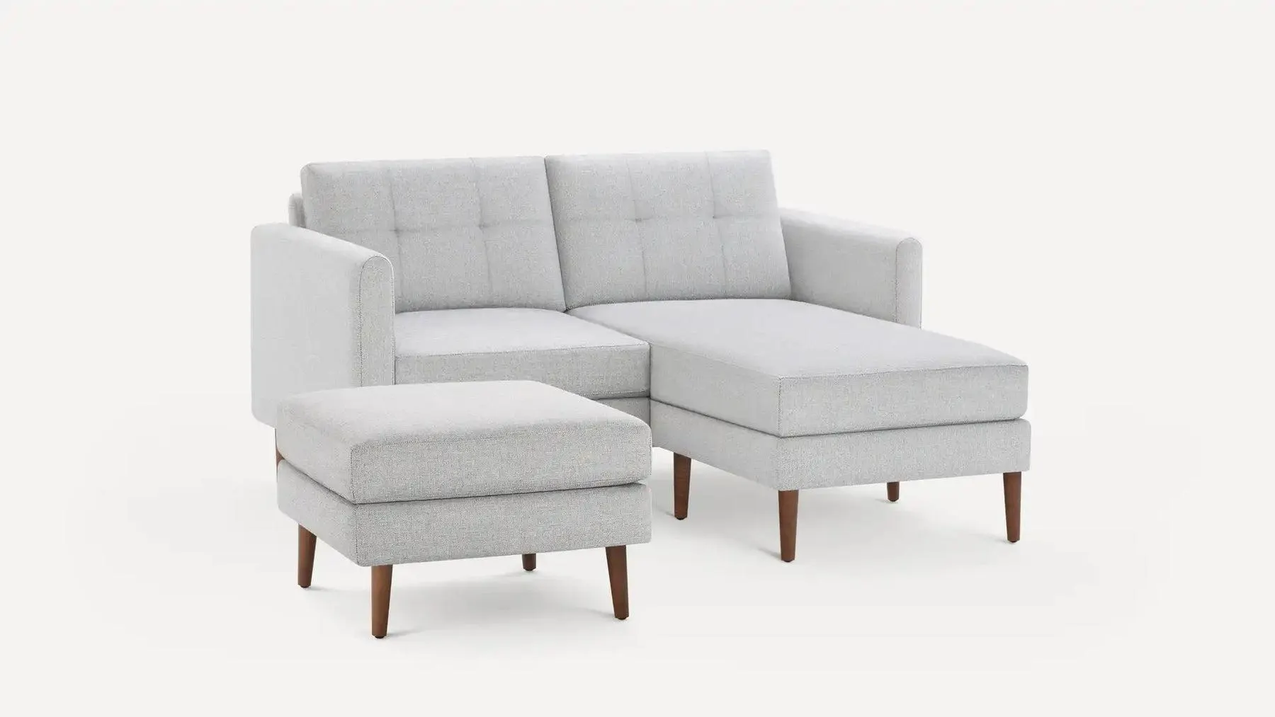 Nomad Loveseat with Chaise and Ottoman