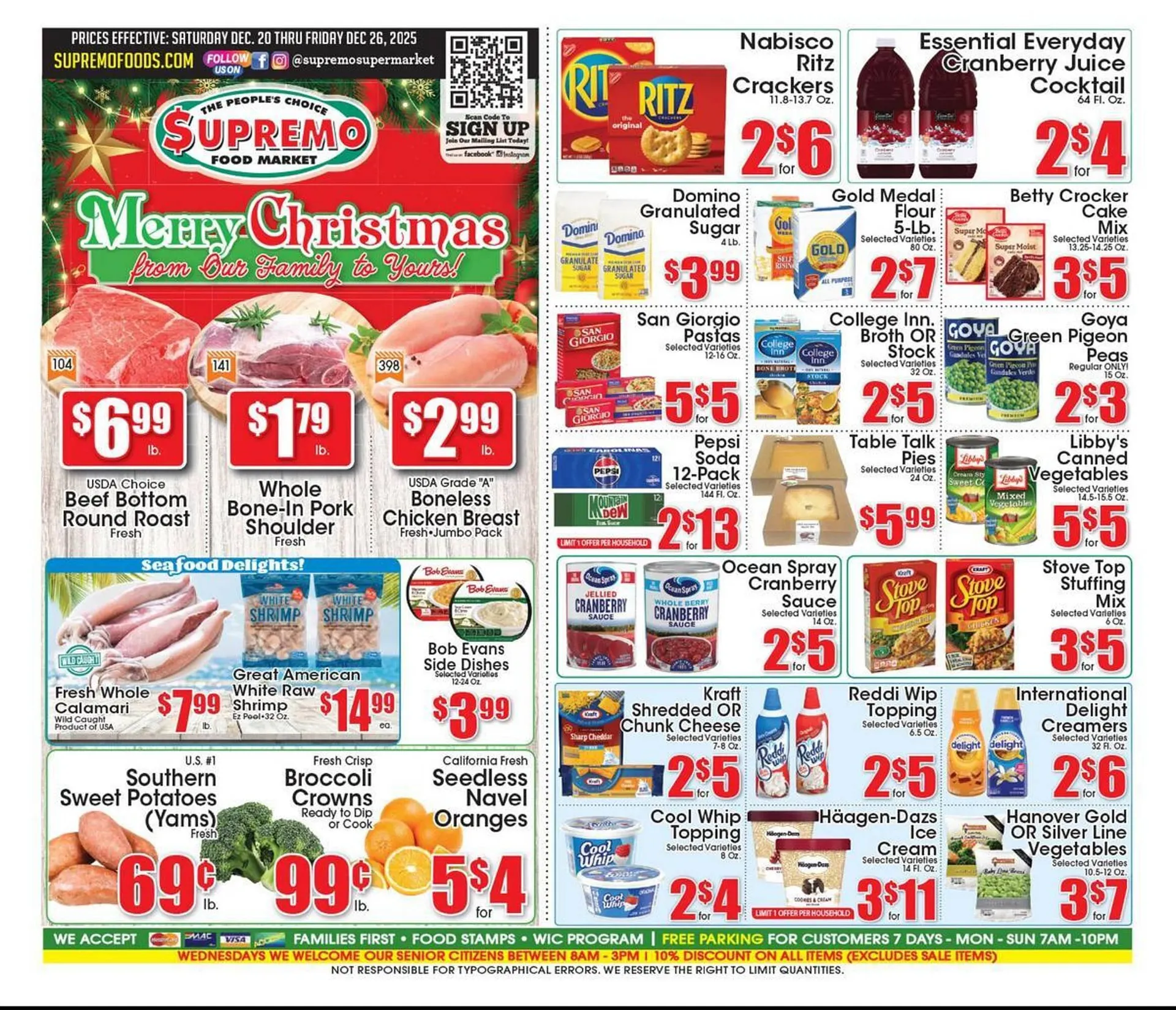 Weekly ad Supremo Foods Inc weekly ad from December 20 to December 26 2025 - Page 1