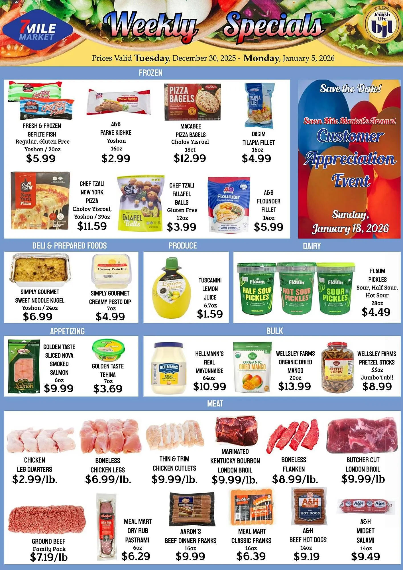 Weekly ad Seven Mile Market circular from December 30 to January 5 2026 - Page 1