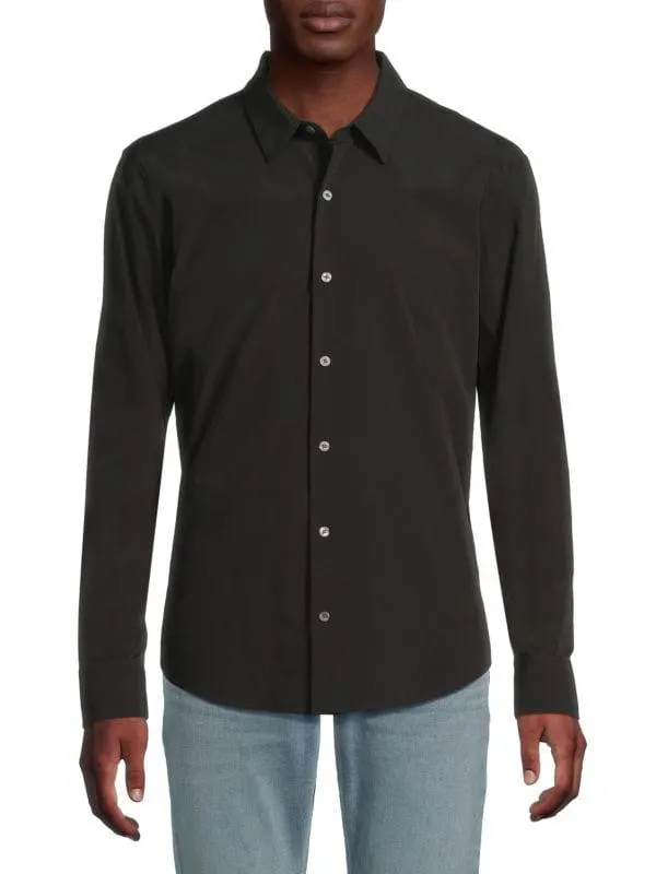 Day-To-Night Solid Long Sleeve Shirt