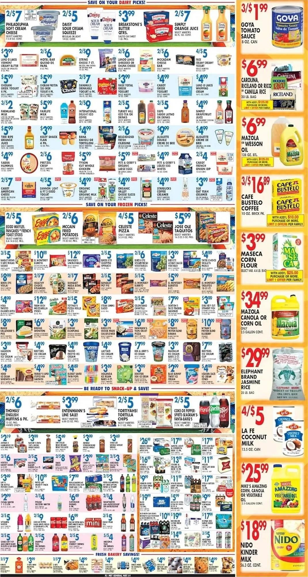 Weekly promotion Met Foodmarkets weekly ad spanning from May 3 to May 9 2026 - Page 3 for Catalogue 365