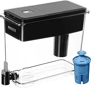 Brita Water Dispenser, UltraMax Elite Filter, Removes 99% of Lead, Includes 1 Filter, 27-Cup Capacity, Black