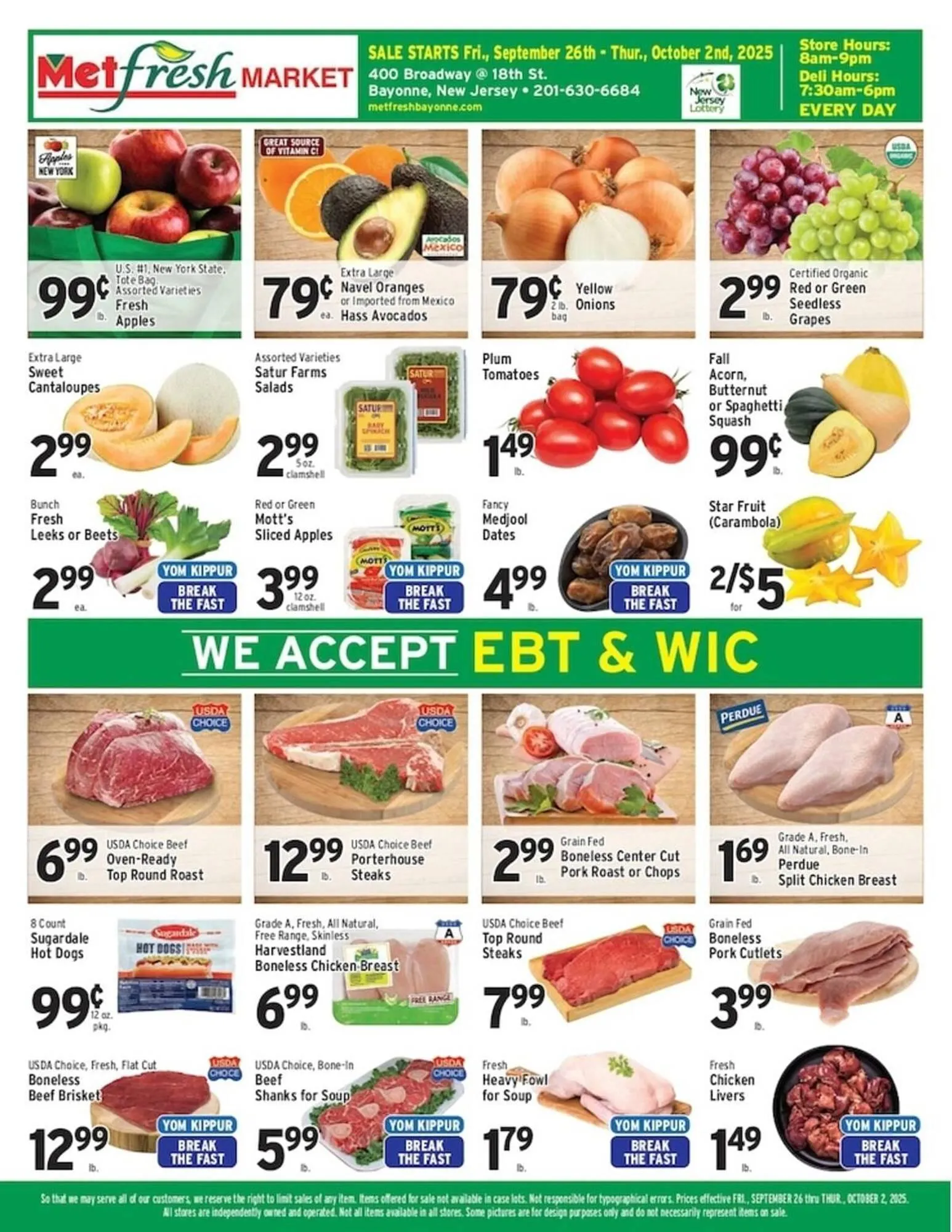 Weekly ad Met Foodmarkets weekly ad from September 26 to October 2 2025 - Page 1