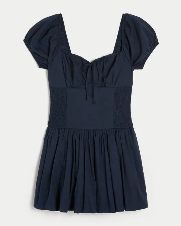 Hollister Sofia Drop-Waist Bubble Skort Dress