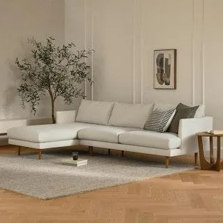 Burrard 112" Left Sectional - Seasalt Ivory