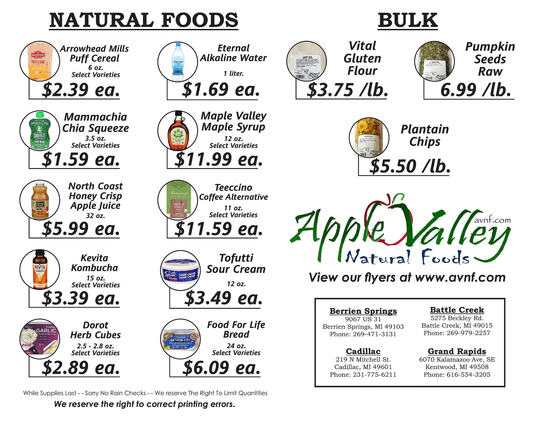 Weekly promotion Apple Valley Natural Foods weekly ad spanning from September 1 to September 28 2025 - Page 2 for Catalogue 365