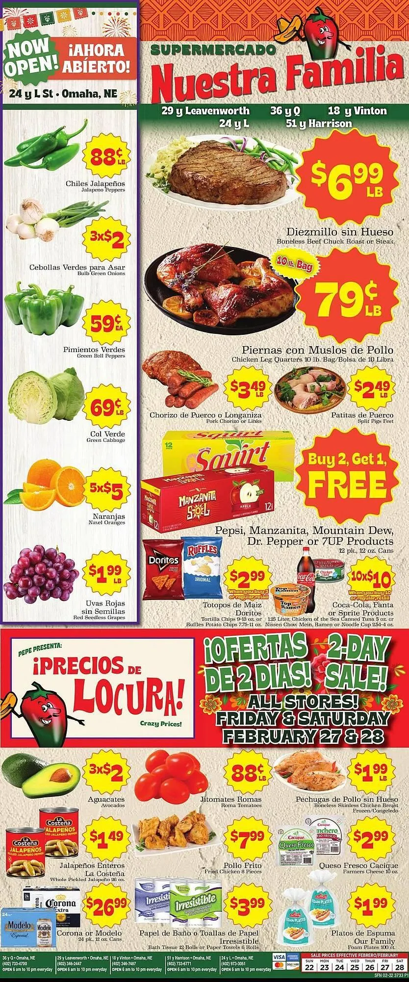 Supermercado Nuestra Familia weekly ad - 1
