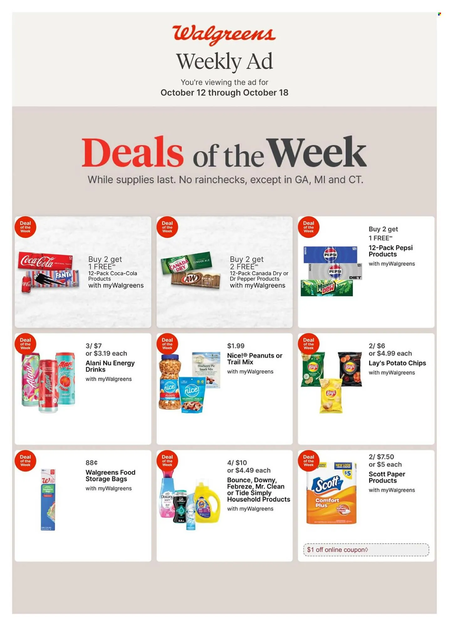 Weekly ad Walgreens weekly ad from October 12 to October 18 2025 - Page 1