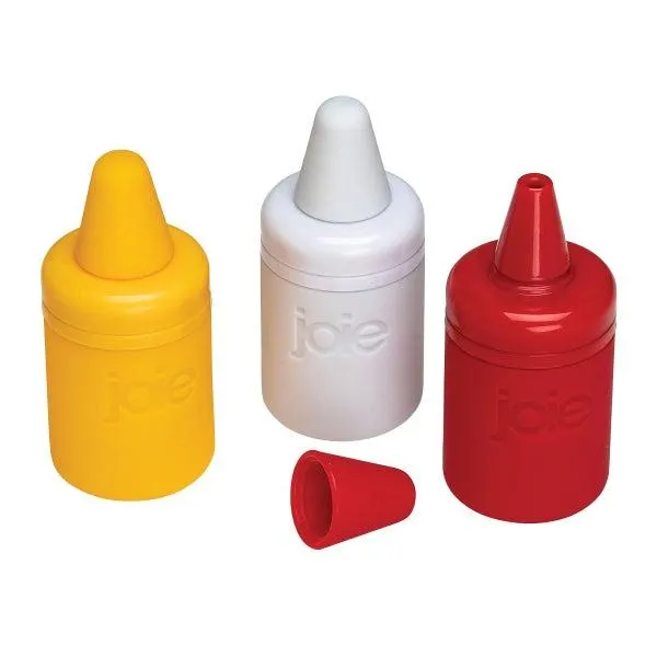 Joie Mini Refillable Condiment Bottles Pkg/3