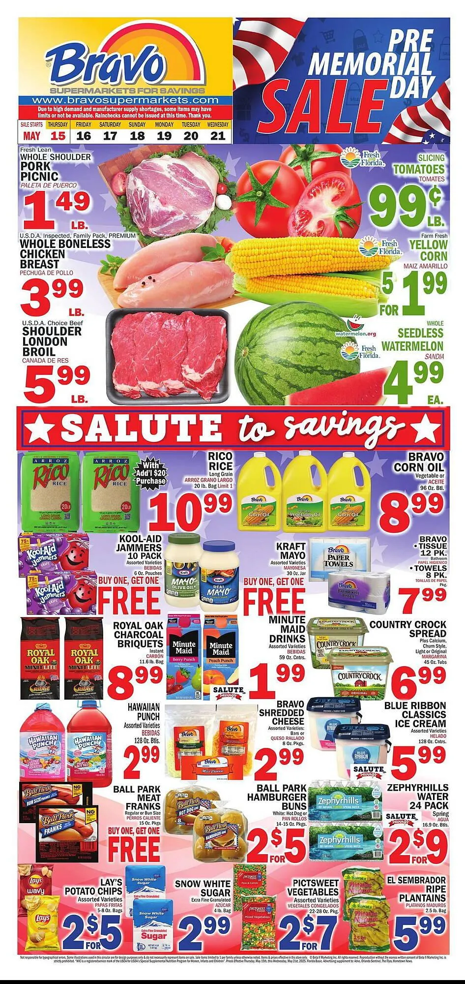 Weekly ad Bravo Supermarkets Weekly Ad from May 15 to May 21 2025 - Page 1