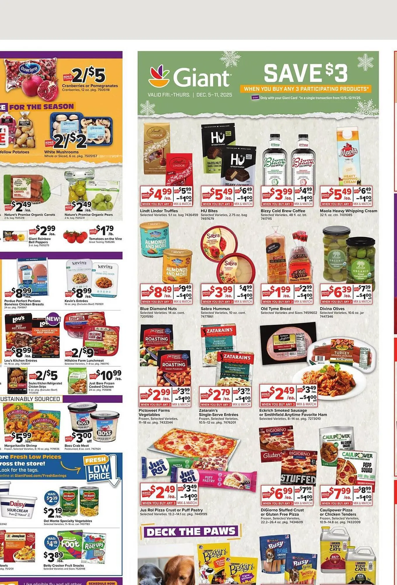 Weekly promotion Giant Food weekly ad spanning from December 5 to December 11 2025 - Page 7 for Catalogue 365