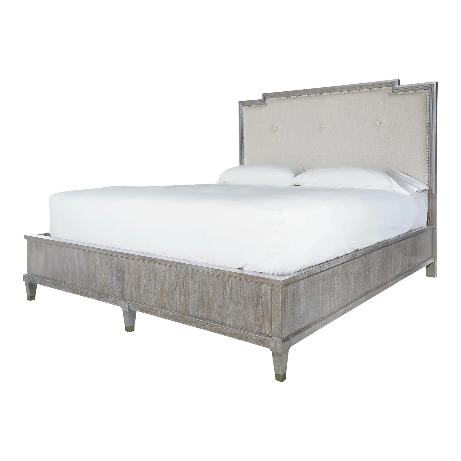 Transitional Carnegie Harmony Bed w/ Panel Footboard 6/6, Gray