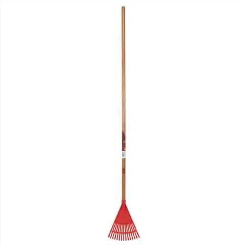 Ace 54.5 in. 14 Tine Poly Rake Wood Handle