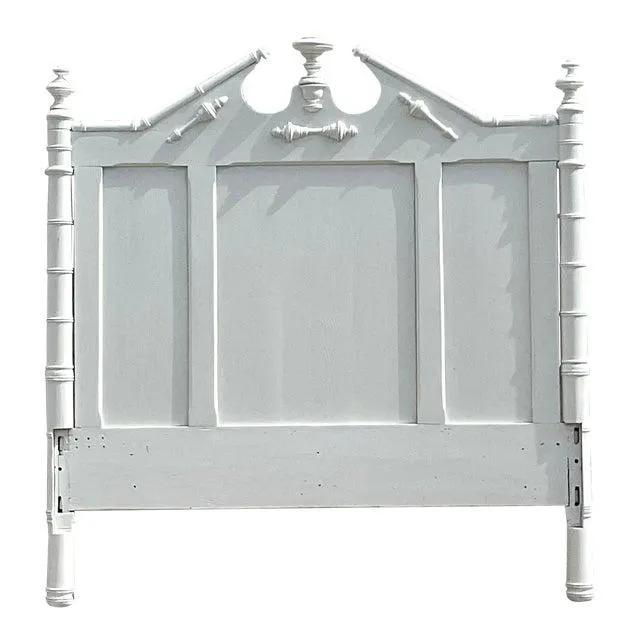 Mid 20th Century Vintage Georgian Pediment Full Headboard